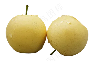 两个黄色梨,免抠元素
