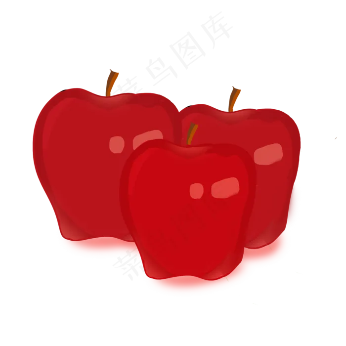 花牛苹果手绘水果(2000X2000(DPI:300))psd模版下载