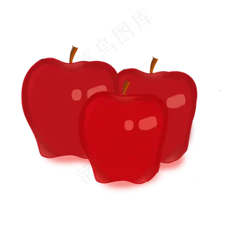 花牛苹果手绘水果