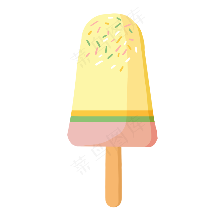 美味的水果冰淇淋