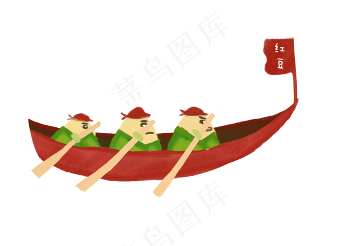 中华传统美食与风俗民情卡通粽子(1495X1084(DPI:300))psd模版下载