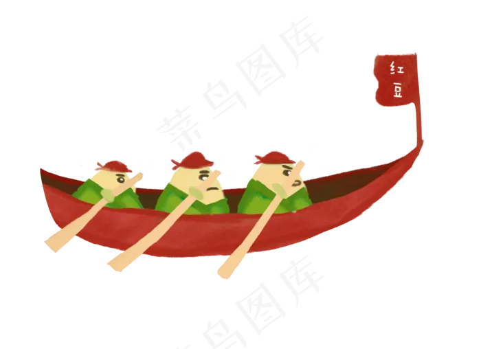 中华传统美食与风俗民情卡通粽子(1495X1084(DPI:300))psd模版下载