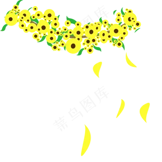 花环绿色春季植物