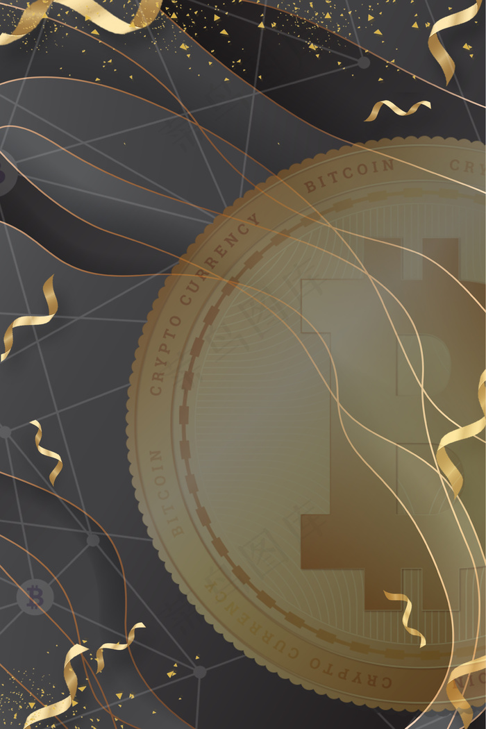 简单比特币金融主题背景