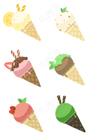 夏季冰激凌主题套图