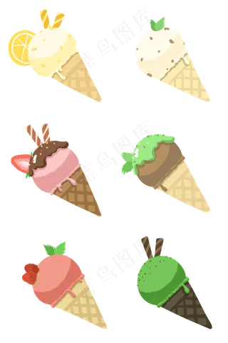 夏季冰激凌主题套图