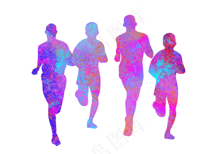 运动会马拉松剪影