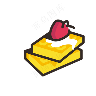 卡通水果土司面菜鸟图库标