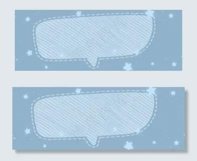 蓝色斜线简约对话框标题框