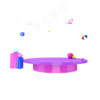 C4D创意电商装饰展台