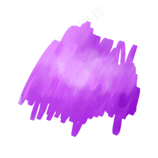 紫色水彩涂鸦笔刷