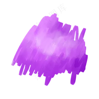 紫色水彩涂鸦笔刷