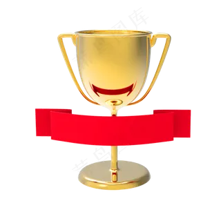 五四金色奖杯免抠素材