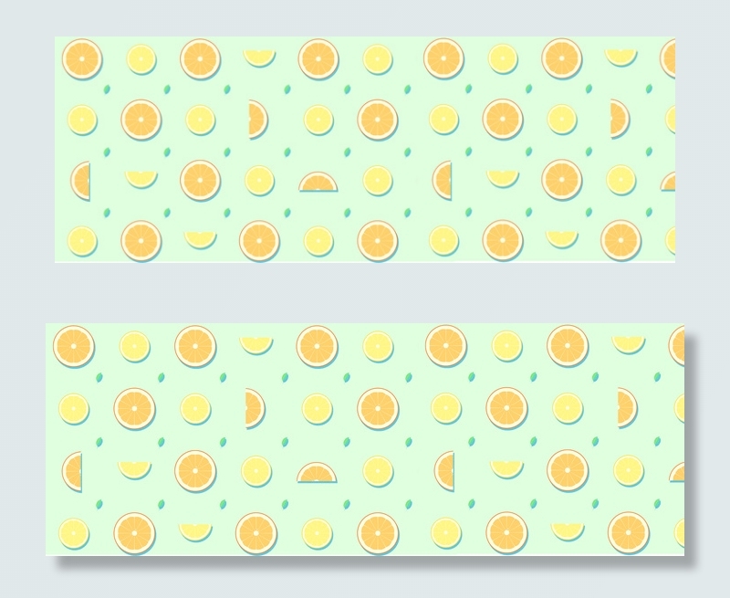 夏日柠檬矢量文艺banner(1920*700px 	       )psd模版下载