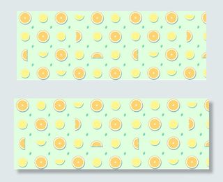 夏日柠檬矢量文艺banner