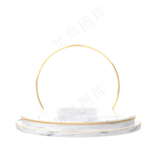 白色大理石圆形舞台,免抠元素