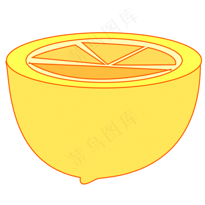 黄色的水果橙子