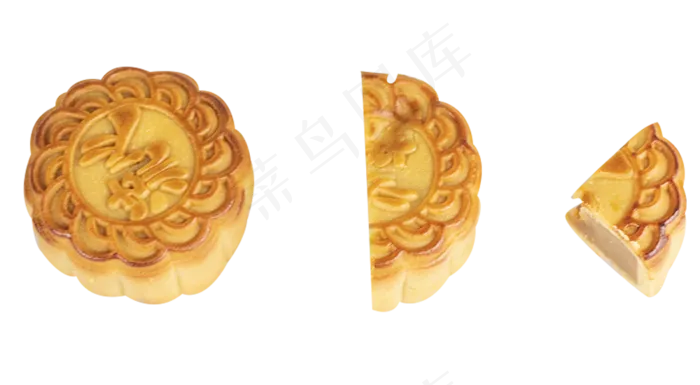 切开的月饼摄影,免抠元素(1000*550px 300 dpi )psd模版下载