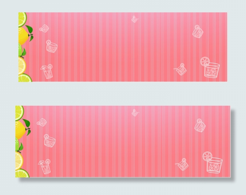 小清新卡通水果背景模板