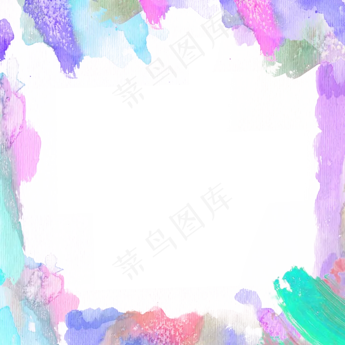 笔刷水彩边框(2500X2500(DPI:300))psd模版下载