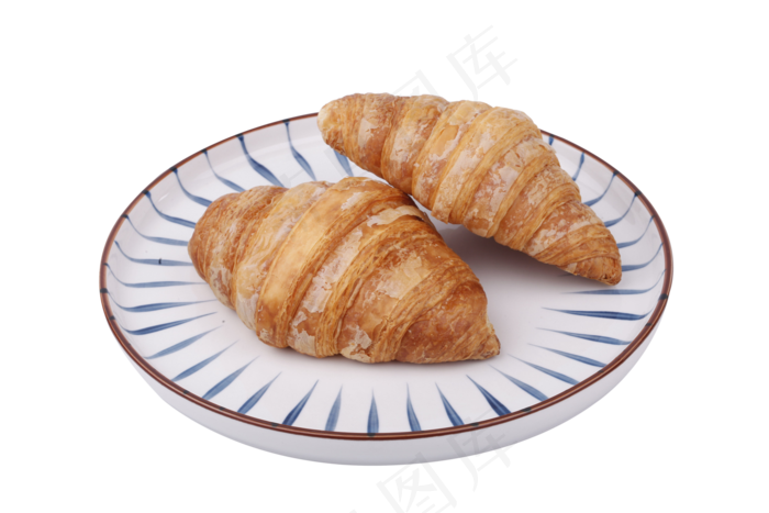 盘子里的面包甜点蛋糕零食甜品,免抠元素