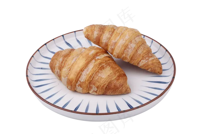 盘子里的面包甜点蛋糕零食甜品,免抠元素