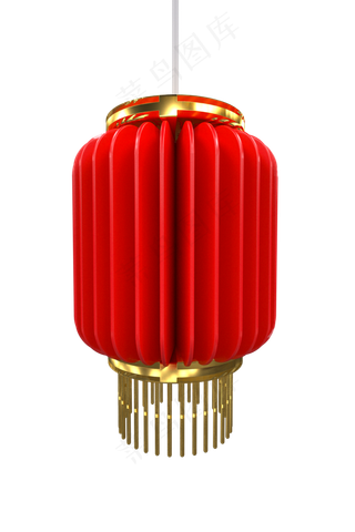 元旦春节喜庆红色灯笼,免抠元素
