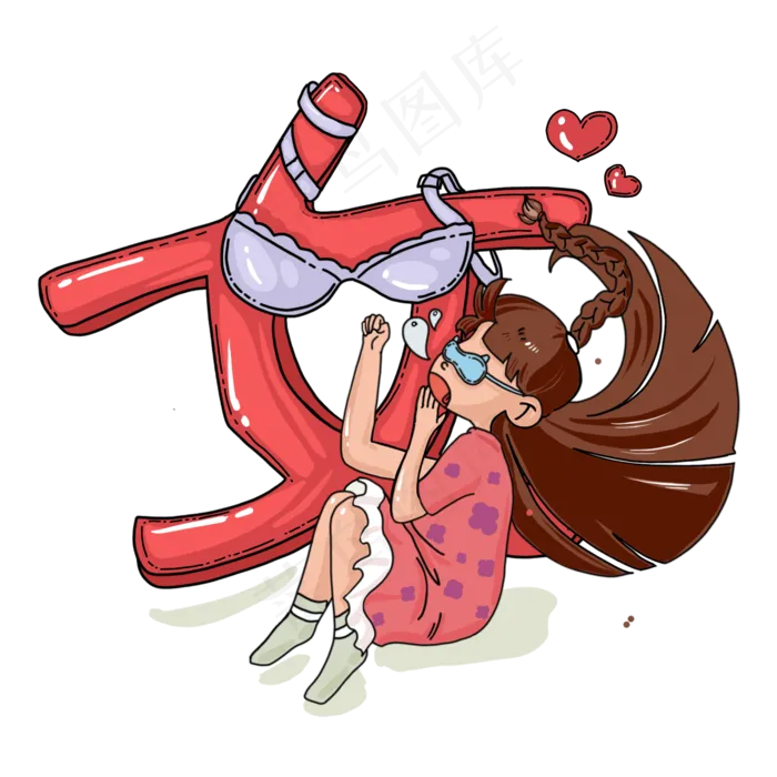 睡美人女神节PNG免抠(2048*2048px 300 dpi )psd模版下载