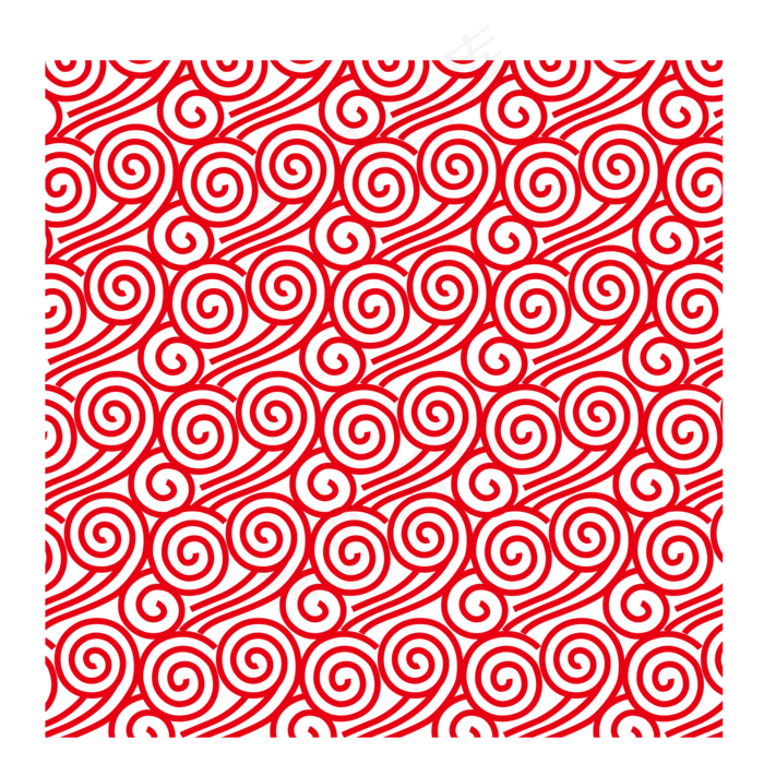 矢量中国风祥云底纹,免抠元素(500X500)ai矢量模版下载