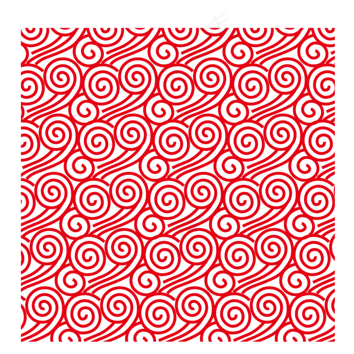 矢量中国风祥云底纹,免抠元素(500X500)ai矢量模版下载