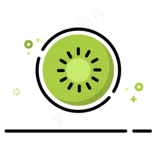 猕猴桃切片MBE风格