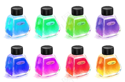 手绘墨水装饰元素