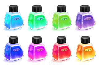 手绘墨水装饰元素