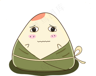 端午节手绘卡通粽子宝宝可爱AI