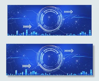 科技感商务城市banner