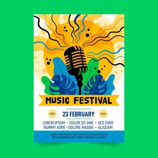 2021年音乐节插画海报