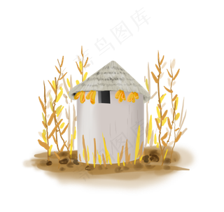 立秋秋天丰收玉米粮仓