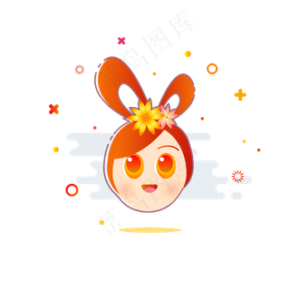 金色中秋节日嫦娥渐变矢量卡通M