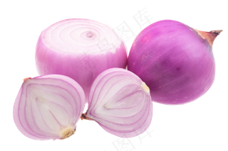 新鲜紫色洋葱