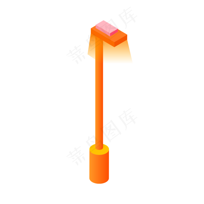 橘黄色路灯(2000X2000(DPI:300))psd模版下载