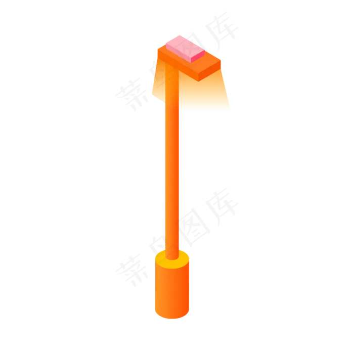 橘黄色路灯(2000X2000(DPI:300))psd模版下载