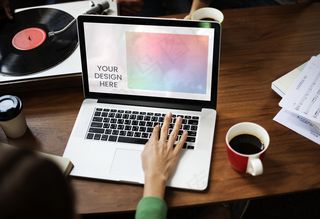 空白笔记本电脑屏幕