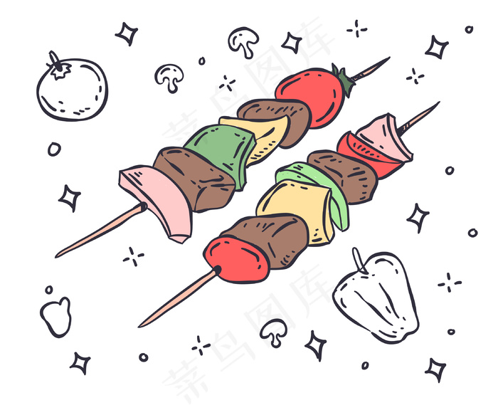 烧烤插图