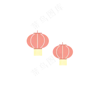 节日红灯笼手绘元素,免抠元素