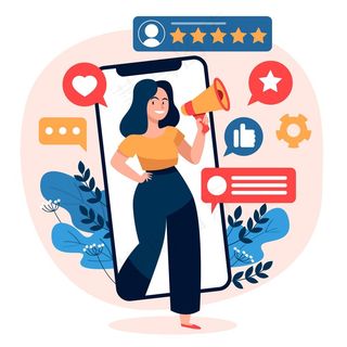 发言人公关插画