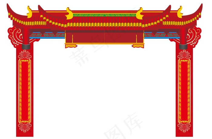 门楼喜庆门楼门头