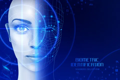 生物识别扫描仪背景