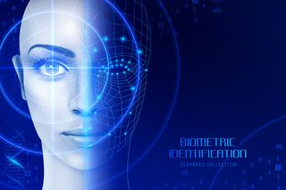 生物识别扫描仪背景