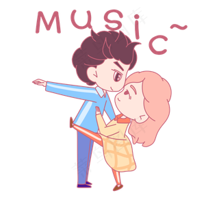 七夕节情侣卡通主题表情包