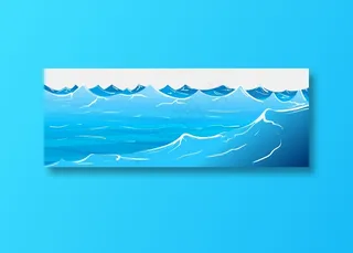 PNG 波浪 浪花 水 海洋